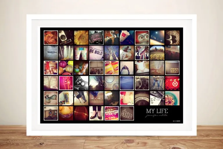 Black & White Mixed Tiles Custom Collage