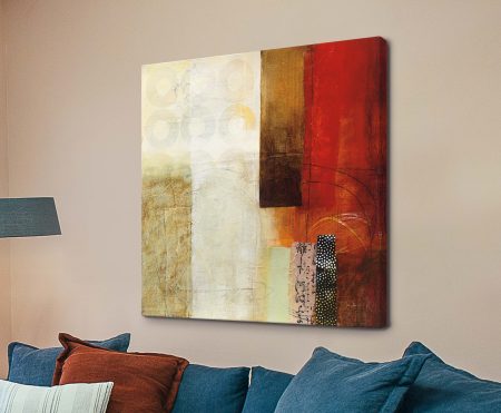 Warmth III by Jane Davies - abstract canvas print, a minimal contemporary abstract piece in canvas form