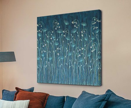 minimal abstract composition - Be Gentle on Yourself, printed as a abstract canvas print