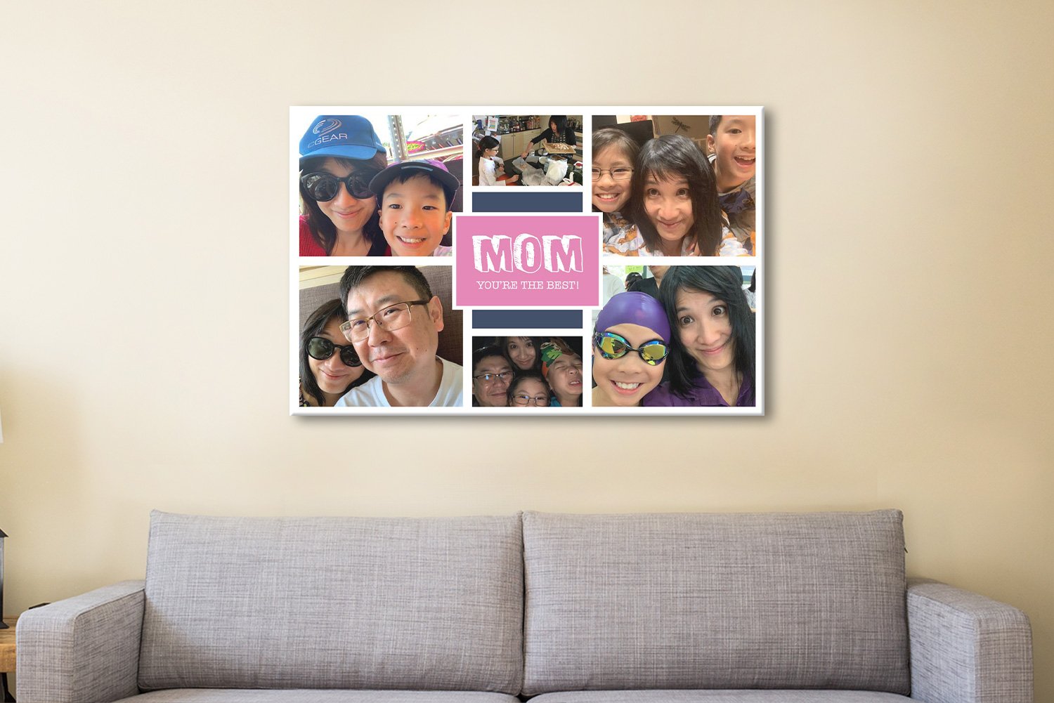 Buy a Colour Pop Custom Photo Collage | Quality Canvas Prints NSW AU