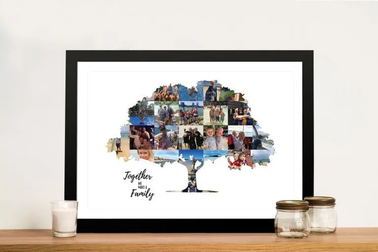 Family Tree Custom Photo Collage Art