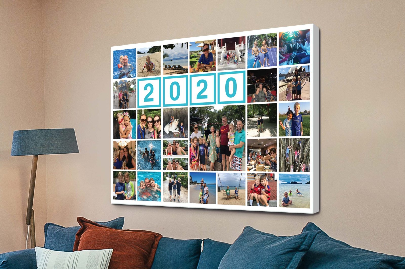 My Family Personalised Photo Collage Art | Canvas Prints Perth