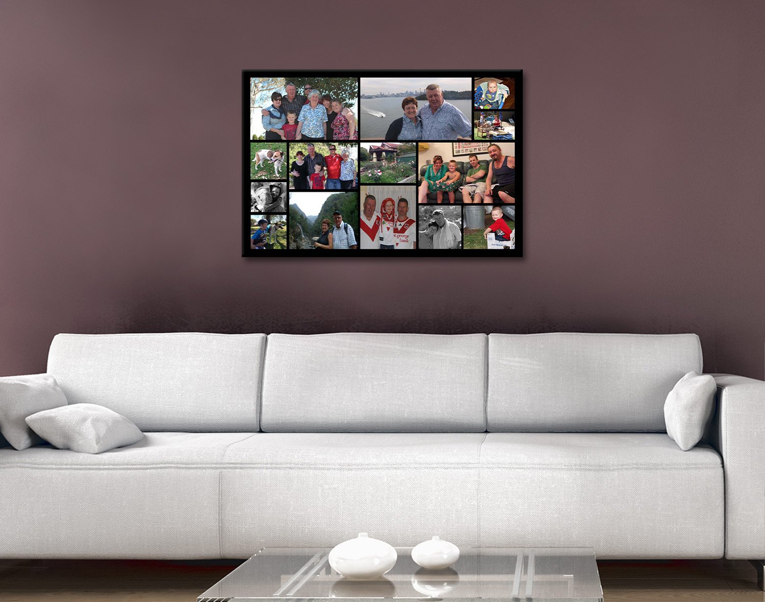 Mixed Shapes Photo Tile Personalised Collage | Great Gift Ideas Australia