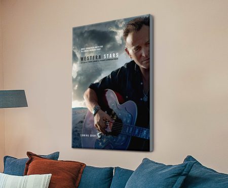 Western Stars film poster on canvas