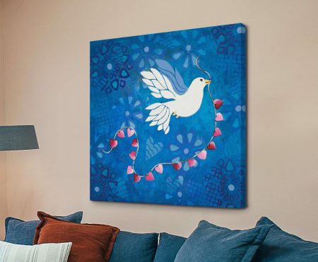 Bird of Peace (Lisa Frances Judd) - abstract canvas print, a bold contemporary abstract print on canvas