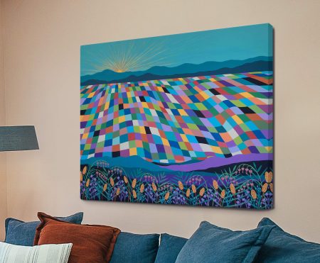 contemporary artwork | Hello Sunshine, Lisa Frances Judd - minimal abstract art, striking and ready to hang