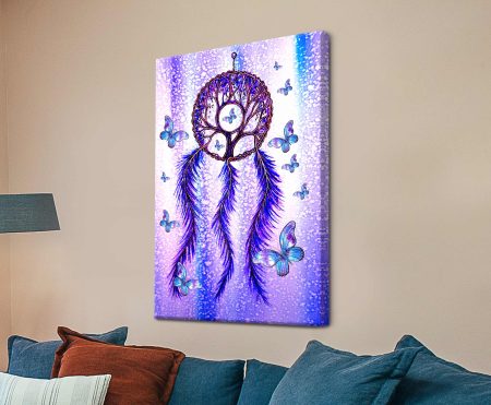 Butterfly Dreaming, a contemporary abstract canvas by Linda Callaghan - geometric canvas for gallery walls