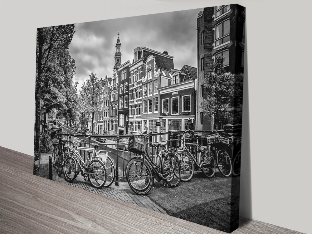 Framed Amsterdam Flower Canal Print | Affordable Wall Art Melbourne AU