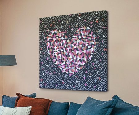 Fragile Heart canvas | Lisa Frances Judd gallery abstract print, contemporary edition for art lovers