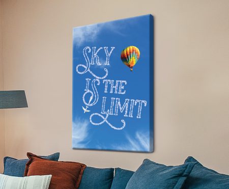 Writing in the Clouds custom quote art on a soft dreamy sky