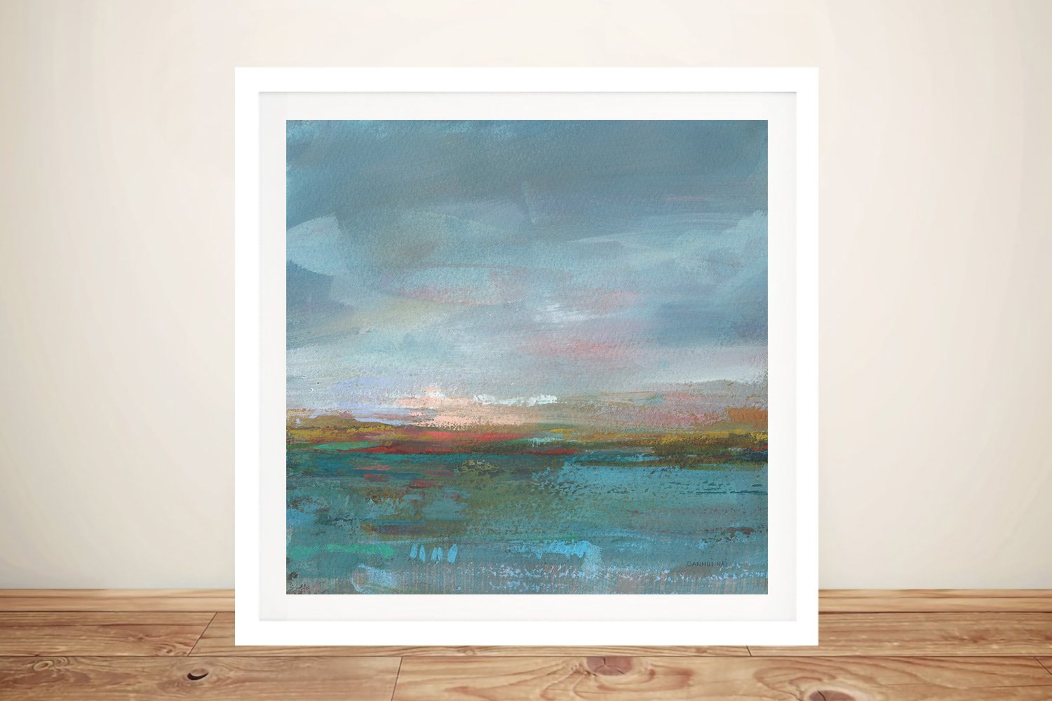 Framed print of Open Water Sunrise abstract seascape