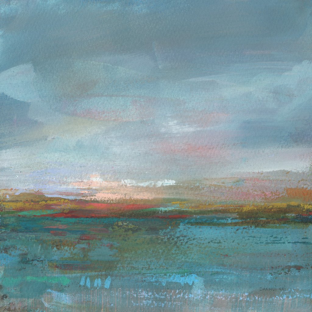 Canvas print of an open water sunrise, soft serene mood for a Perth bedroom