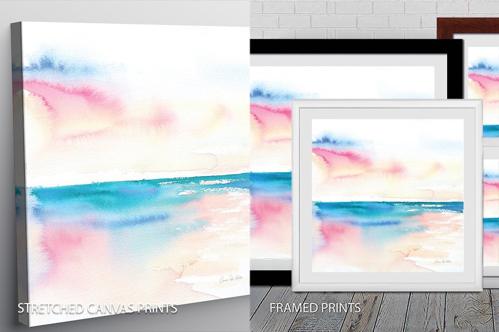 Canvas print of a Vivid Coast, bright bold seaside colour for a Perth sunroom