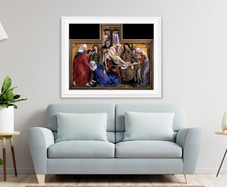Van der Weyden Descent from the Cross in a white frame