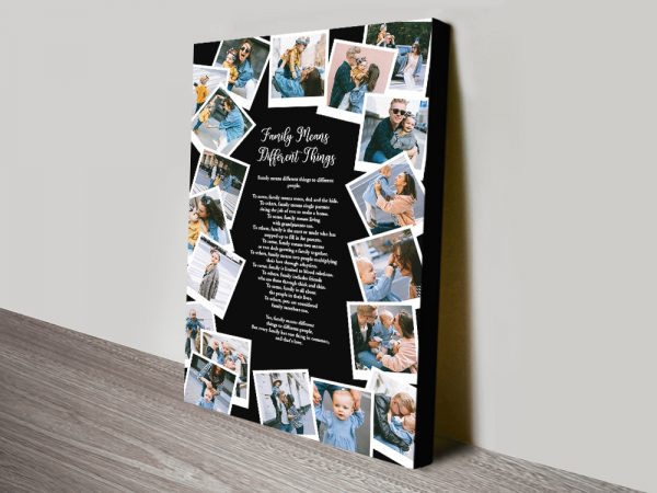 Personalised Photo Collage Designs on Canvas