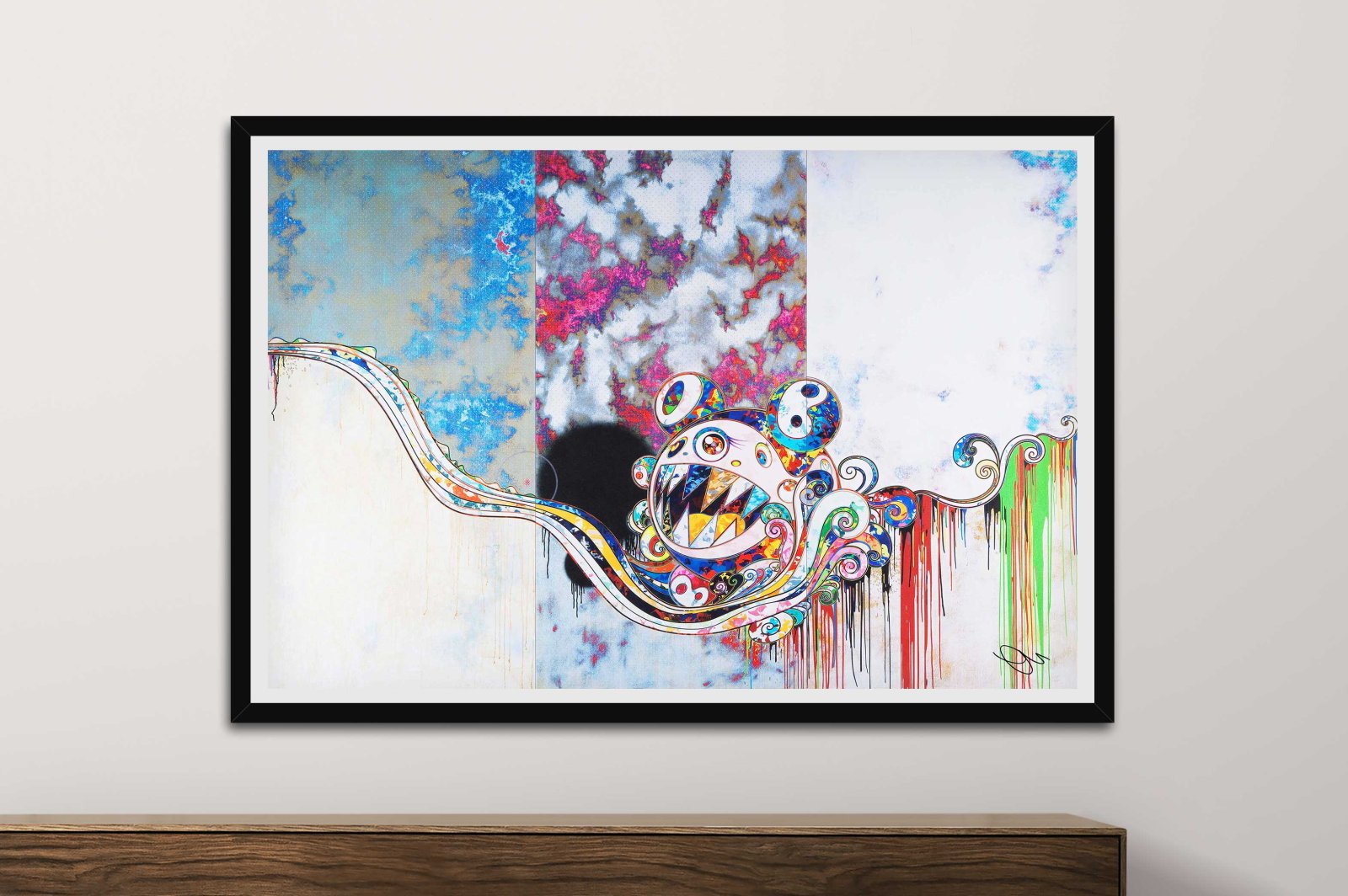 Takashi Murakami Flower Smile framed flower print