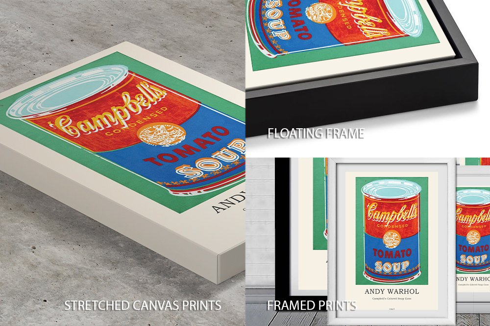 Warhol Campbell's Soup Cans Modern Art Print | Canvas Prints Perth