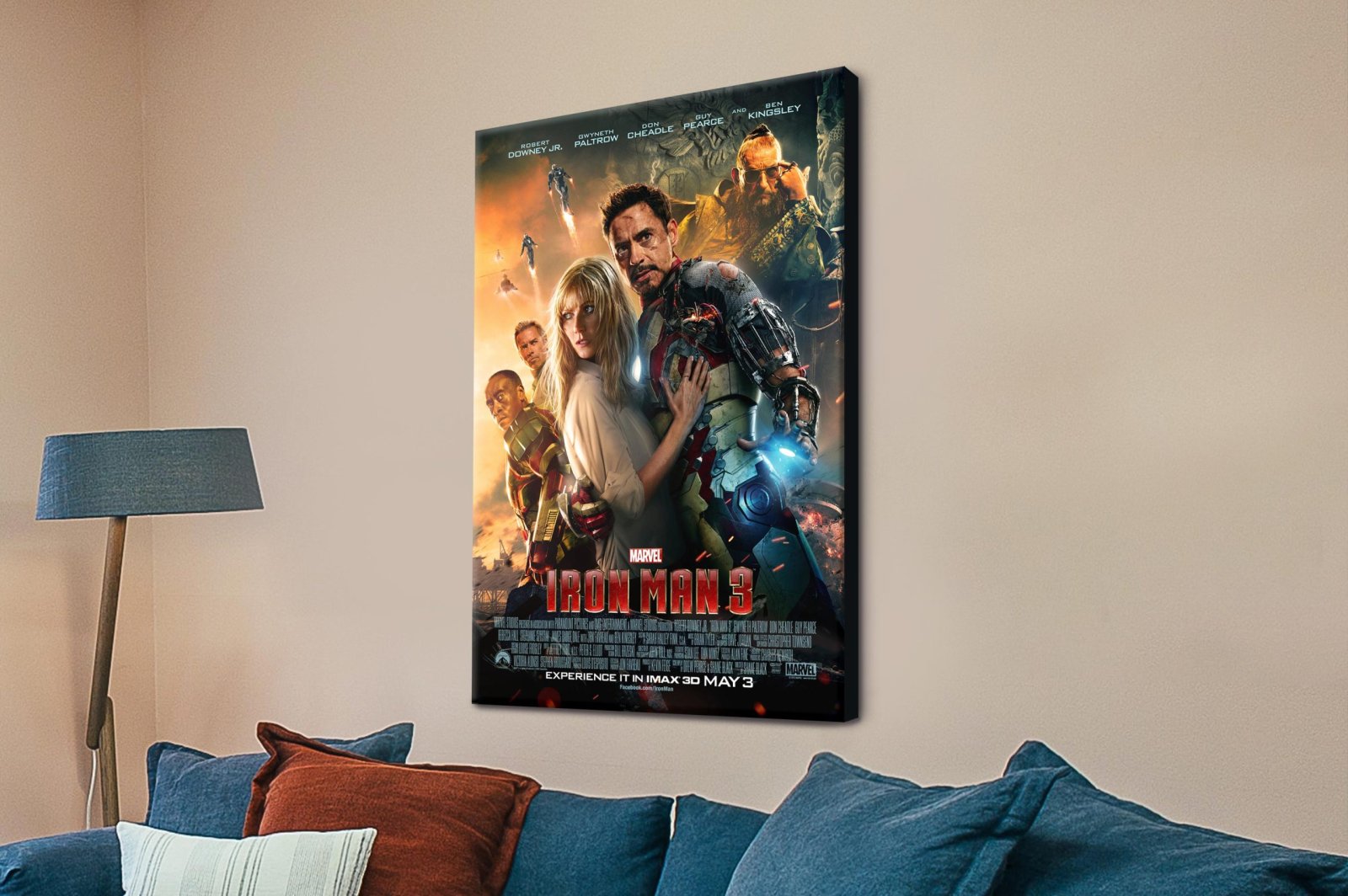 Iron Man 3 Movie Poster Print | Marvel Art | Canvas Prints Perth