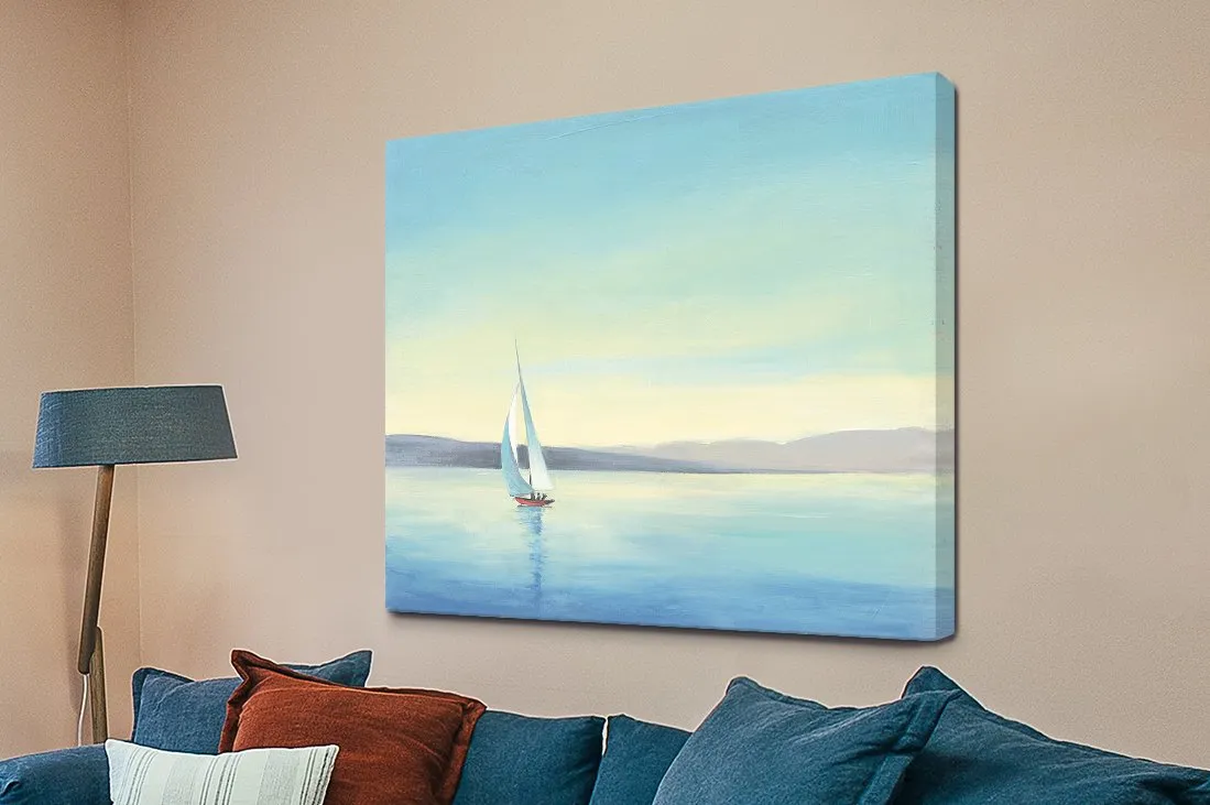 Heading Home tranquil scene, canvas print