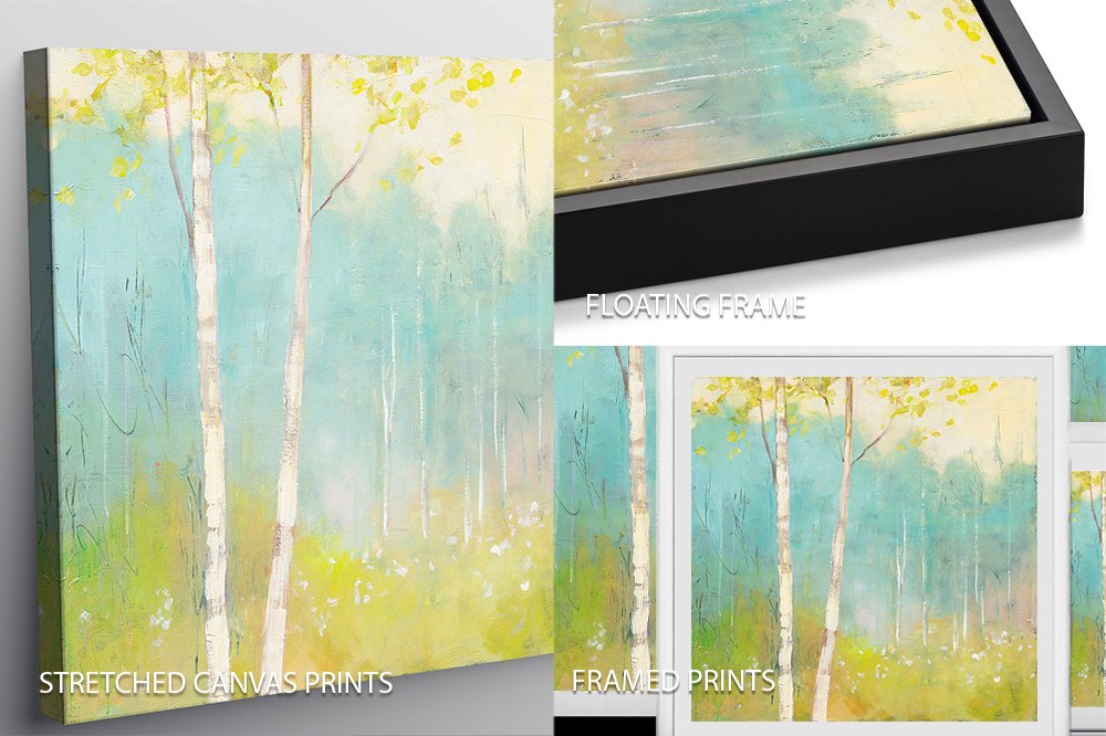Size guide chart for the Spring Fling I canvas print