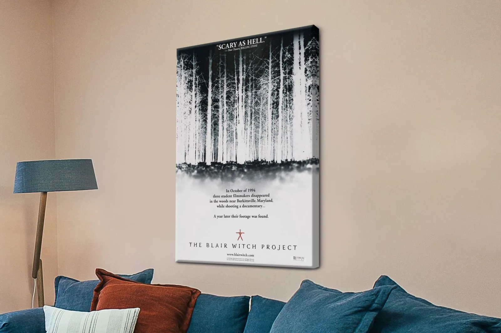 The Blair Witch Project poster with unsettling dark horror tone