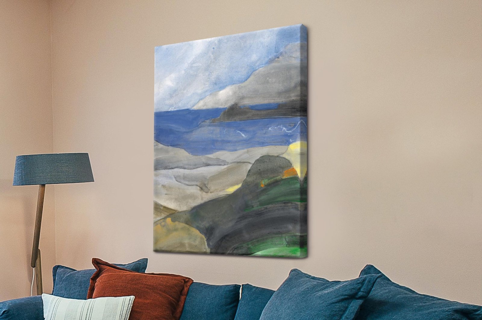 geometric piece | Above the Bay ll, Albena Hristova - modern abstract print, modern and ready to hang