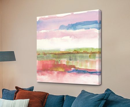 Influence of Line and Colour Bright, luminous abstract watercolour washes