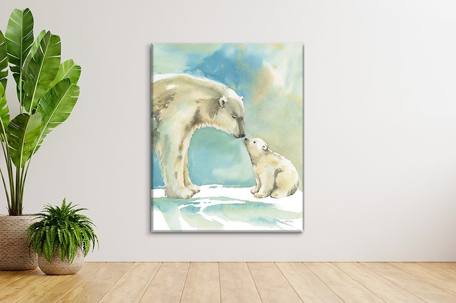 Polar Bear Love Animal Art Print | Perth