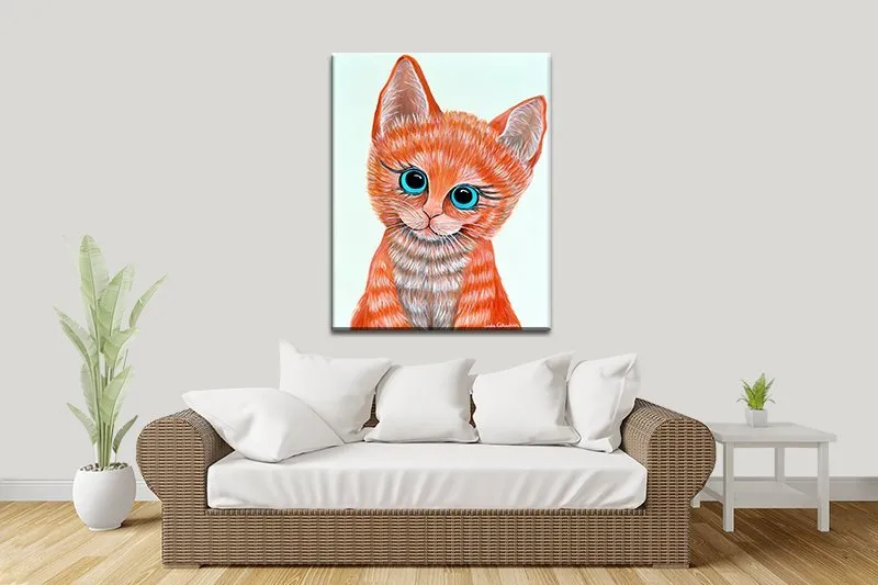 Quirky Cool Cat Linda Callaghan Wall Art