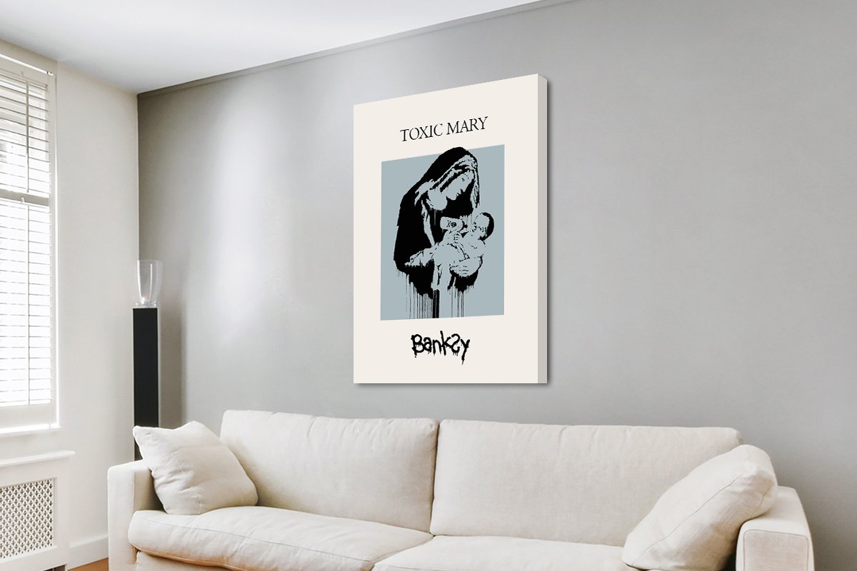 Banksy Toxic Mary Madonna and child, canvas