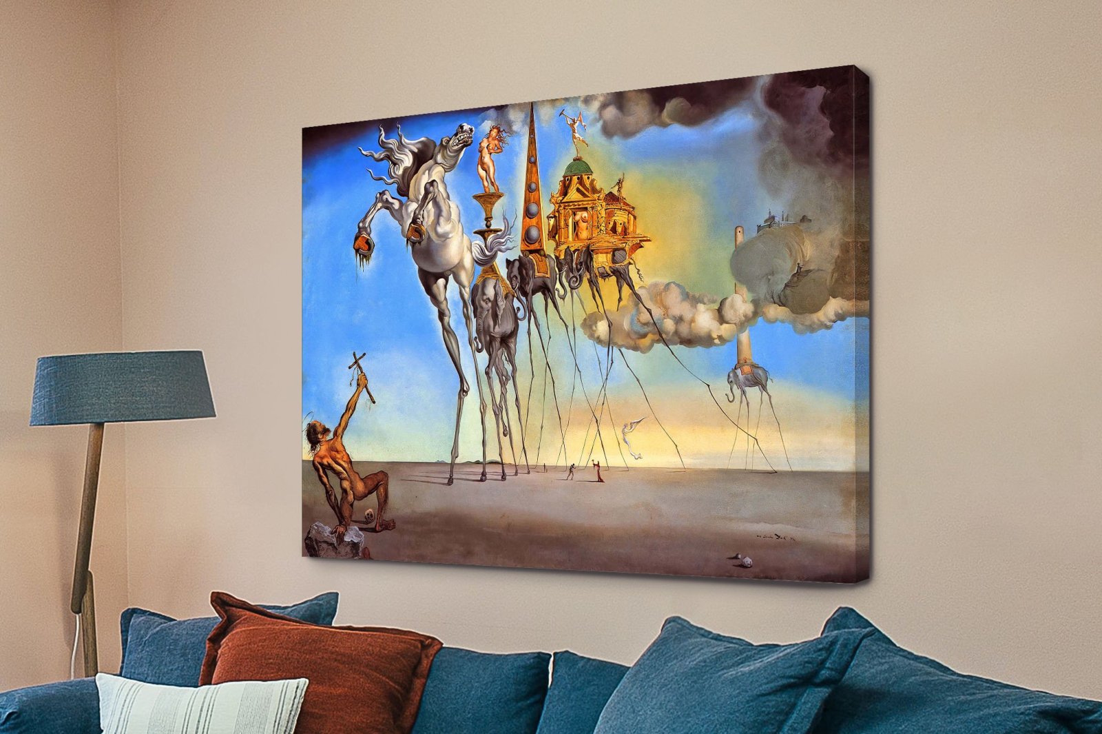 The Temptation of St. Anthony canvas print