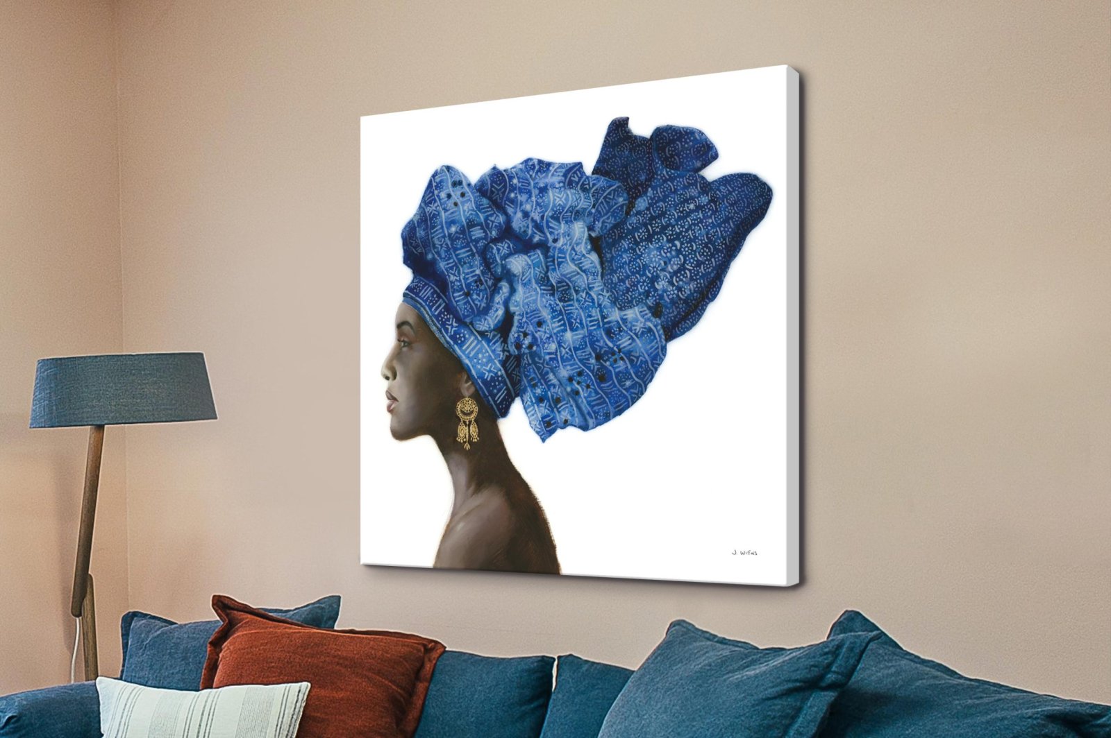 Pure Style I by James Wiens - striking portrait of an African woman wearing