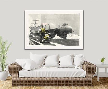 Banksy Applause artwork on canvas depicting spray-stencilled applause figures