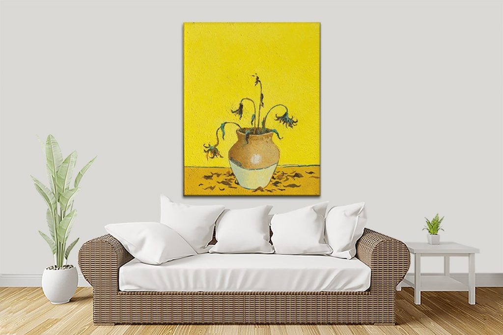 Sunflowers from Petrol Station Banksy Wall Art