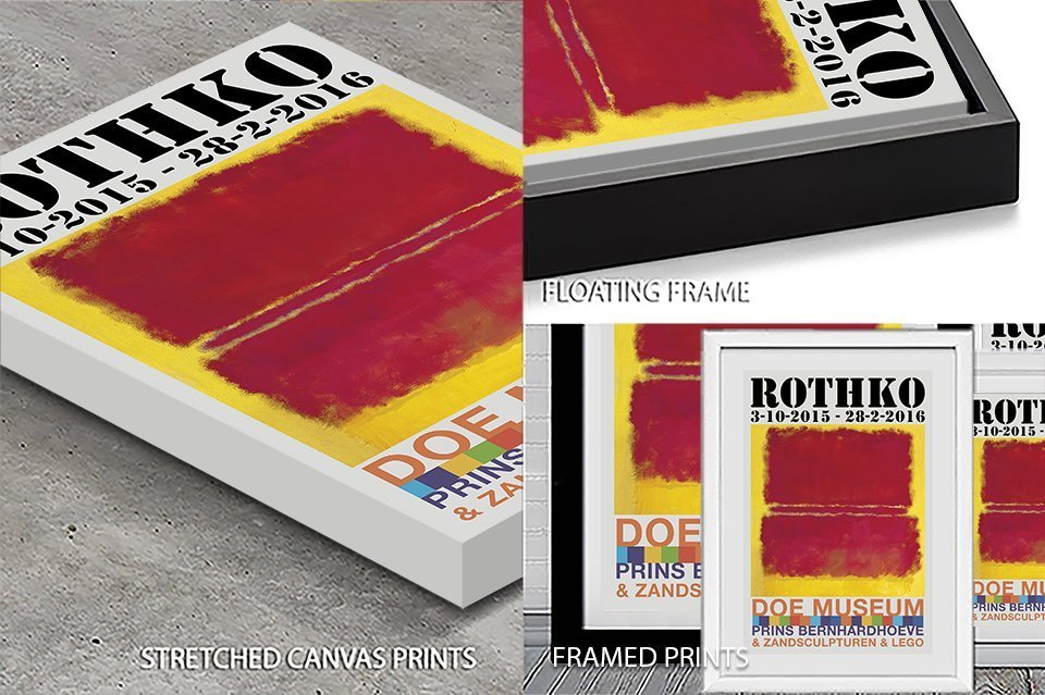 Mark Rothko 15 No.15 Rothko Colour Field Exhibition Poster | Canvas Prints AU