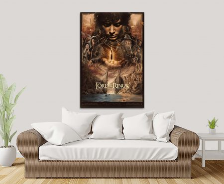 Lord of the Rings Film Poster, a vintage-poster canvas - collector film poster for gallery walls