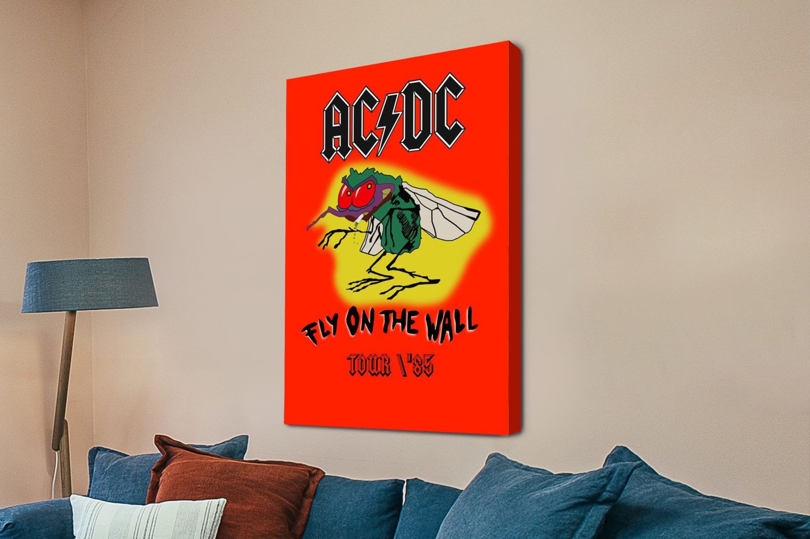 AC/DC Fly on the Wall Modern Art Poster | Canvas Prints Perth