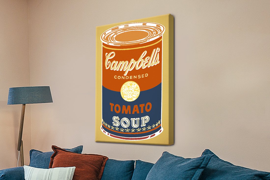 Vintage Style Warhol Soup Pop Art Print | Canvas Prints Perth AU