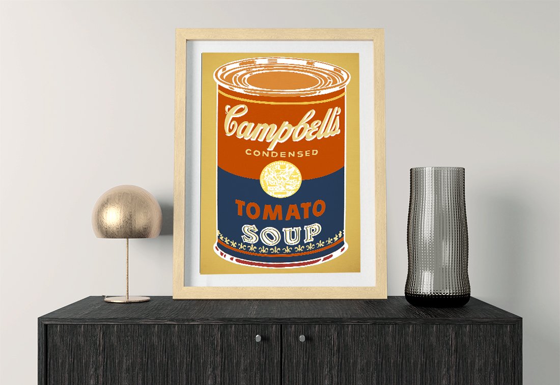 Vintage Style Warhol Soup Pop Art Print | Canvas Prints Perth AU