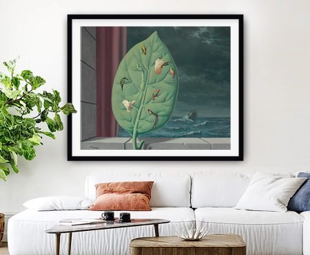 René Magritte Le Rendez-vous surreal dreamlike composition, framed print