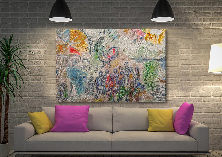 Chagall Four Seasons 3 Modern Art Print | Canvas Prints Perth