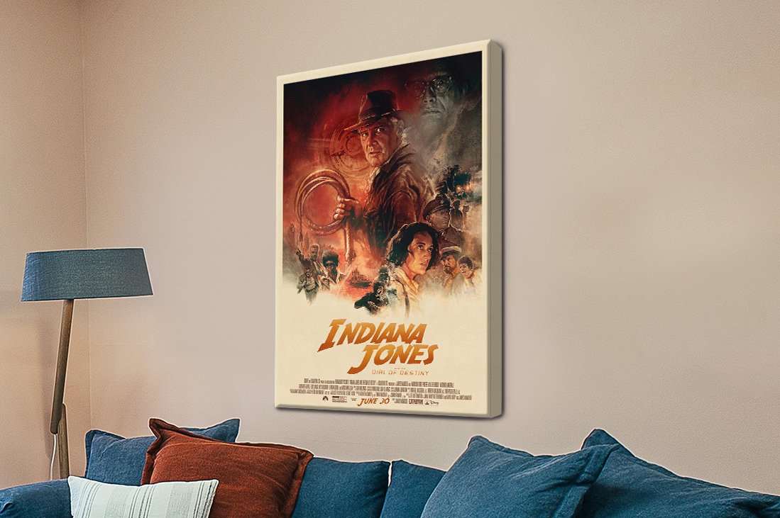 Indiana Jones and The Dial of Destiny Movie Poster Canvas Prints Perth — free download