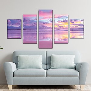 Cotton Candy Ocean  unri e canva  artwork