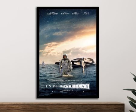 Interstellar film poster as a fine art print, Christopher Nolan's space epic
