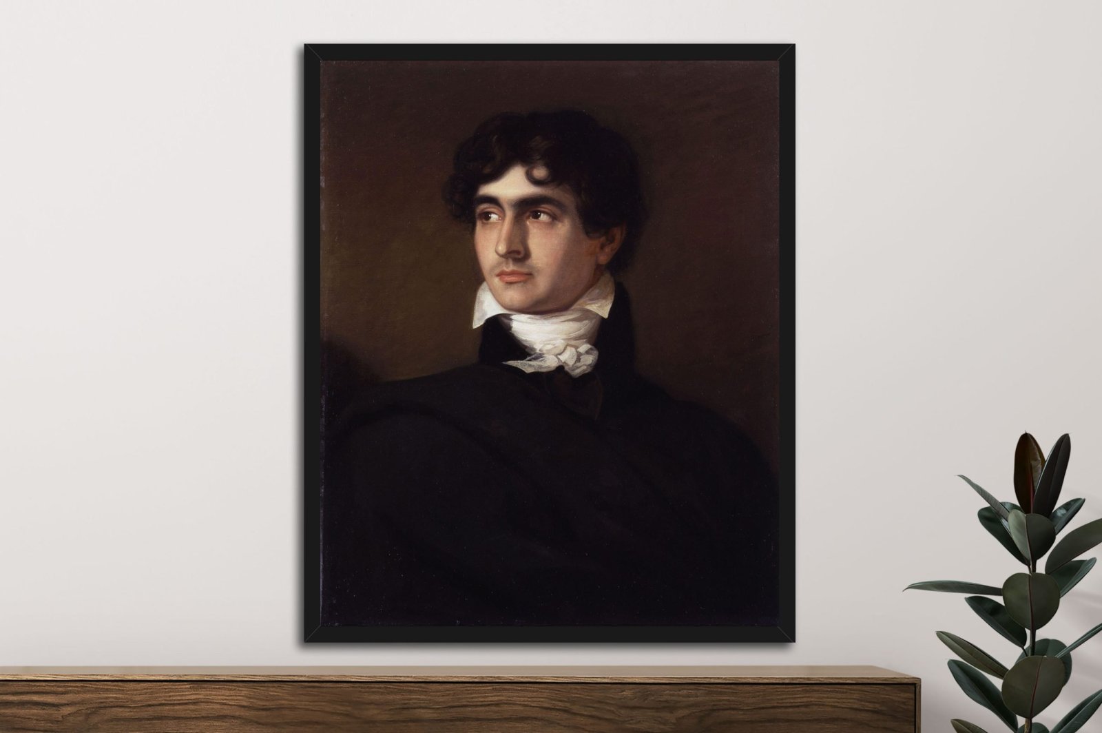 Gainsford portrait of Polidori with refined nineteenth-century detail