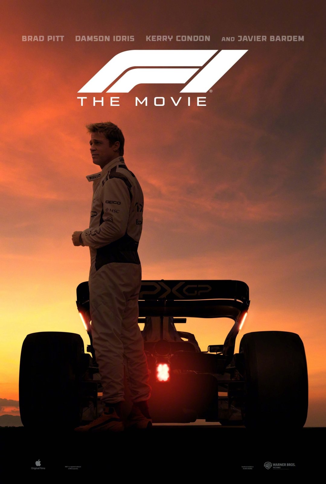 F1 The Movie Modern Cinema Poster on Canvas — Canvas Prints Perth