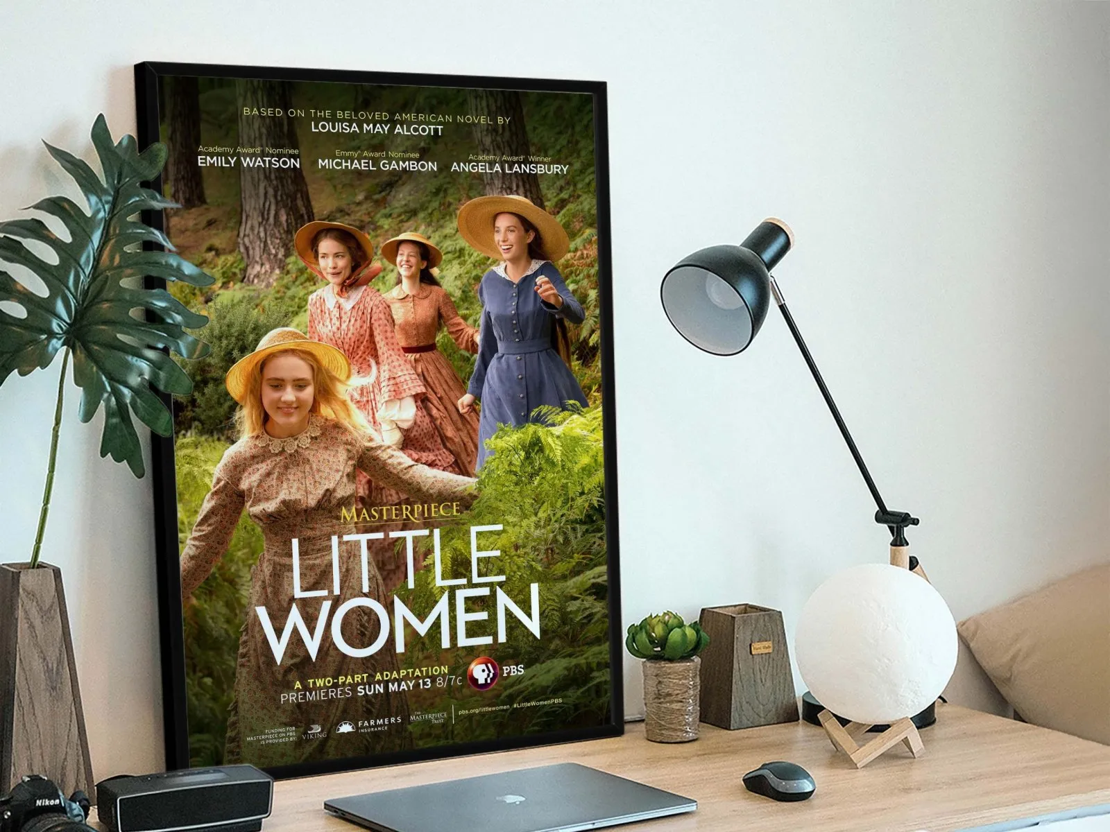 Little Women film poster with warm tender period styling