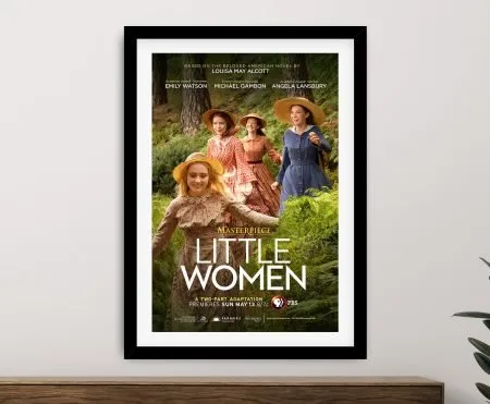 Little Women film poster with soft period tones and gentle charm