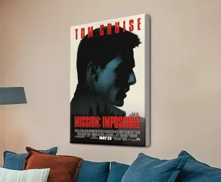 Mission Impossible Movie Poster canvas | collectible poster art, collectible edition for art lovers