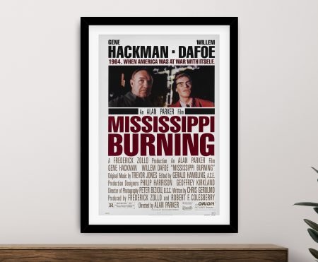 Mississippi Burning poster art with strong dramatic contrast